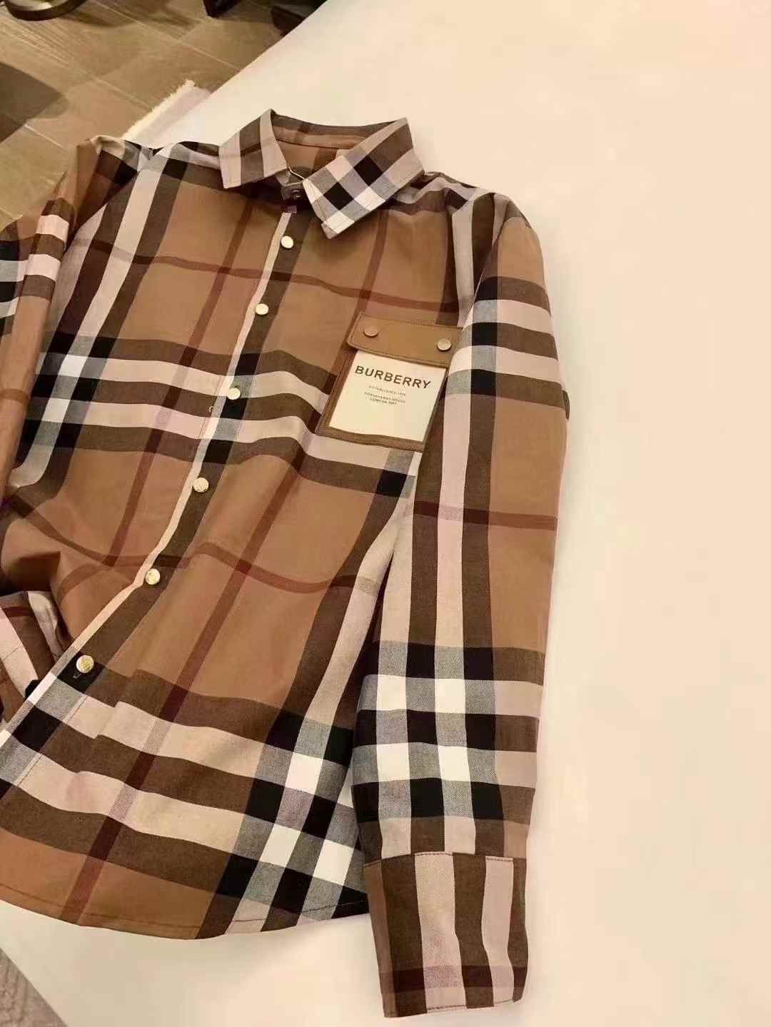 WhatsApp Image 2025-03-01 at 6.26.56 PM (1) Burberry Brown Signature Shirt