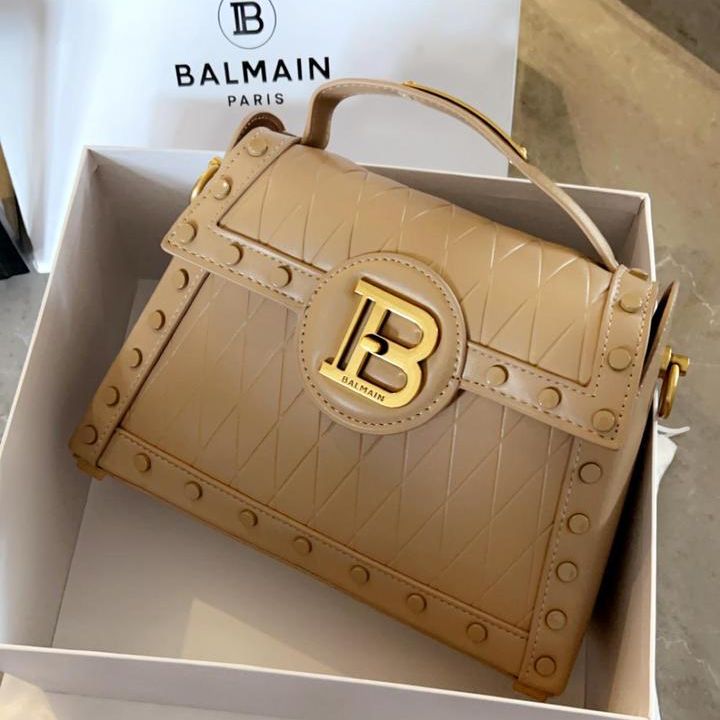 Balmain B Buzz Dynasty khaki Color Hand Bag (With Box)