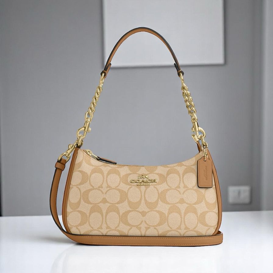 Coach Teri Apricot Shoulder Bag (With Box)