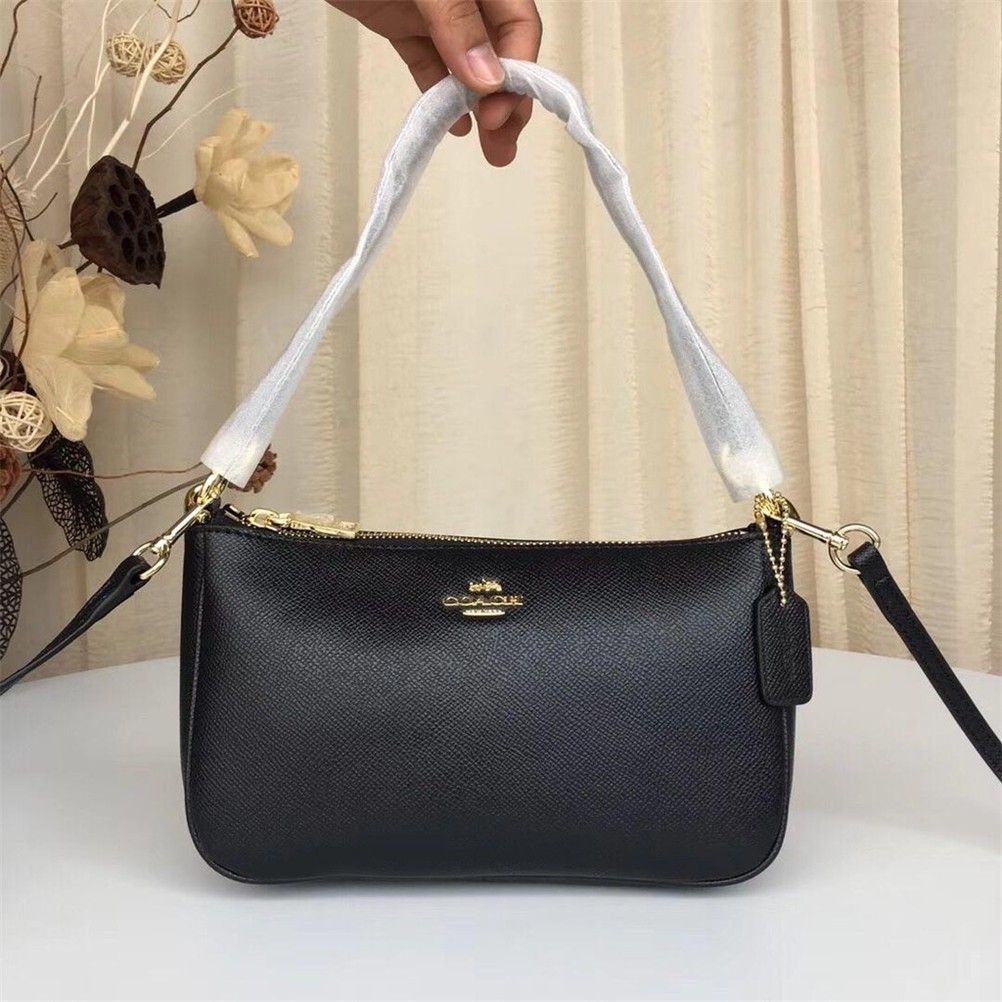 Coach All Black Shoulder Bag (With Box)