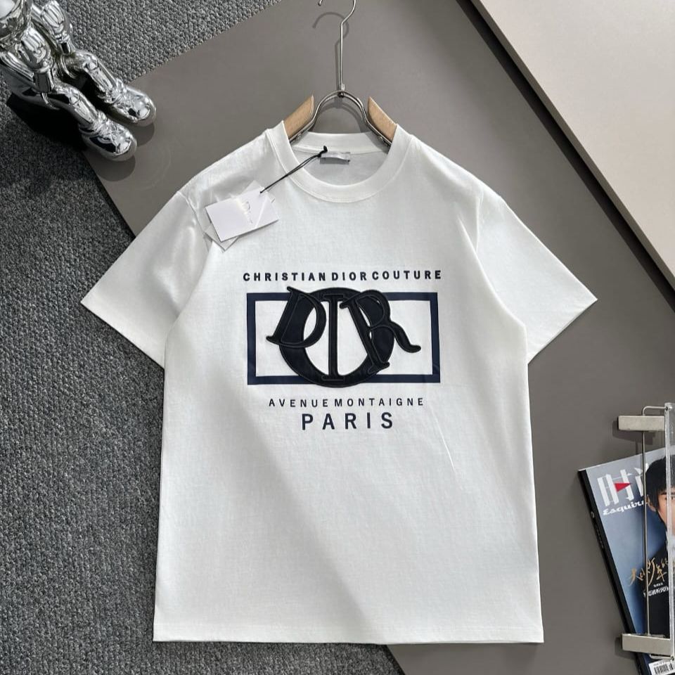 Dior Avenue Montaigne White Tshirt For Men