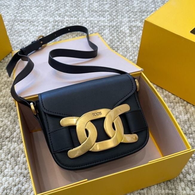 WhatsApp Image 2025-05-12 at 1.50.44 PM Tods Mini Kate Premium Quality Black Sling Bag (With Box)