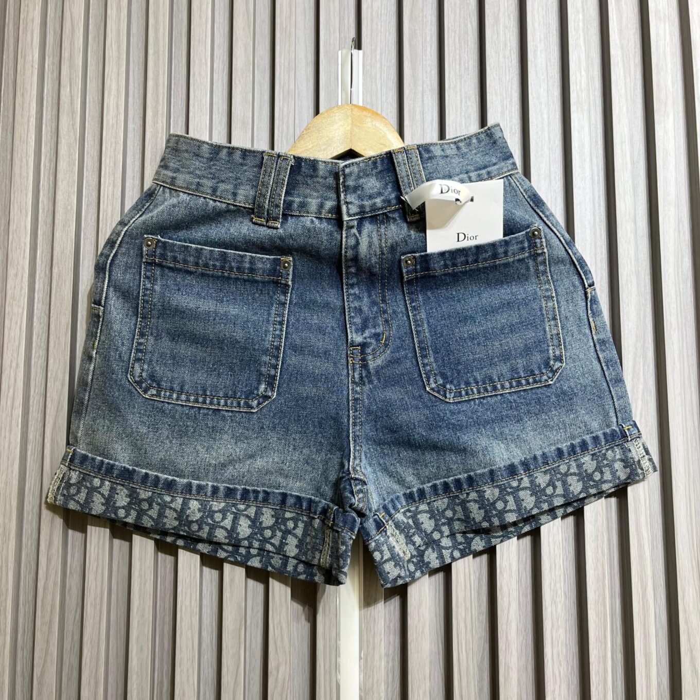 Dior Women's Blue Denim Shorts