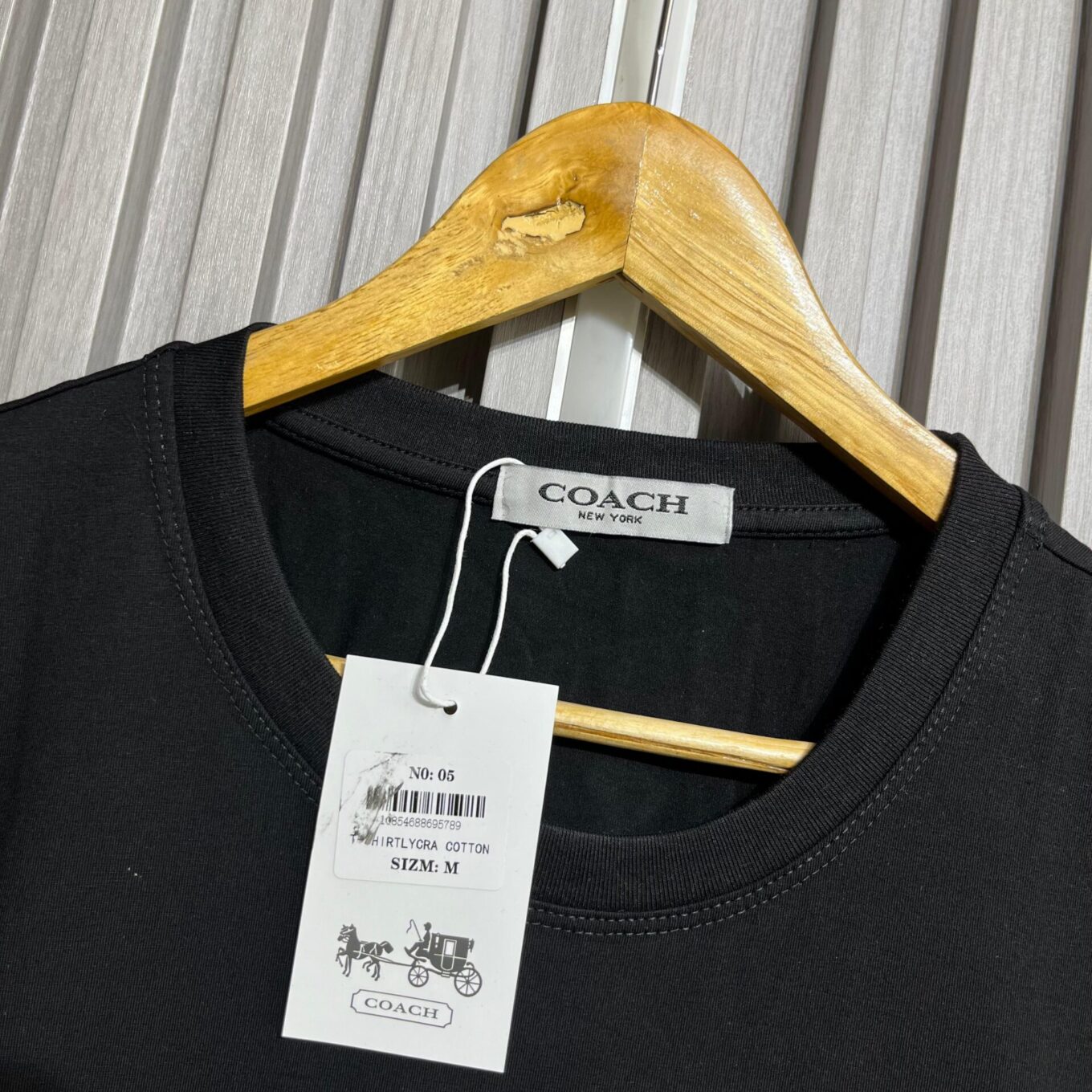 Coach Logo Black T-shirt For Women