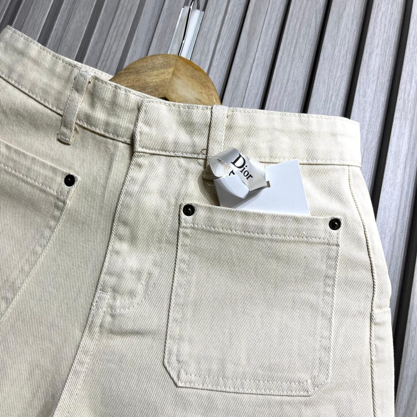 Christian Dior Beige Relaxed Fit Denim For Women