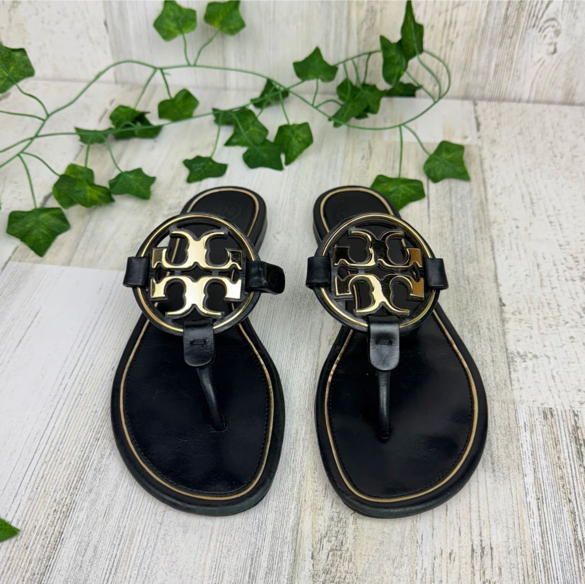 Tory Burch Miller Black Thong Sandal  For Women