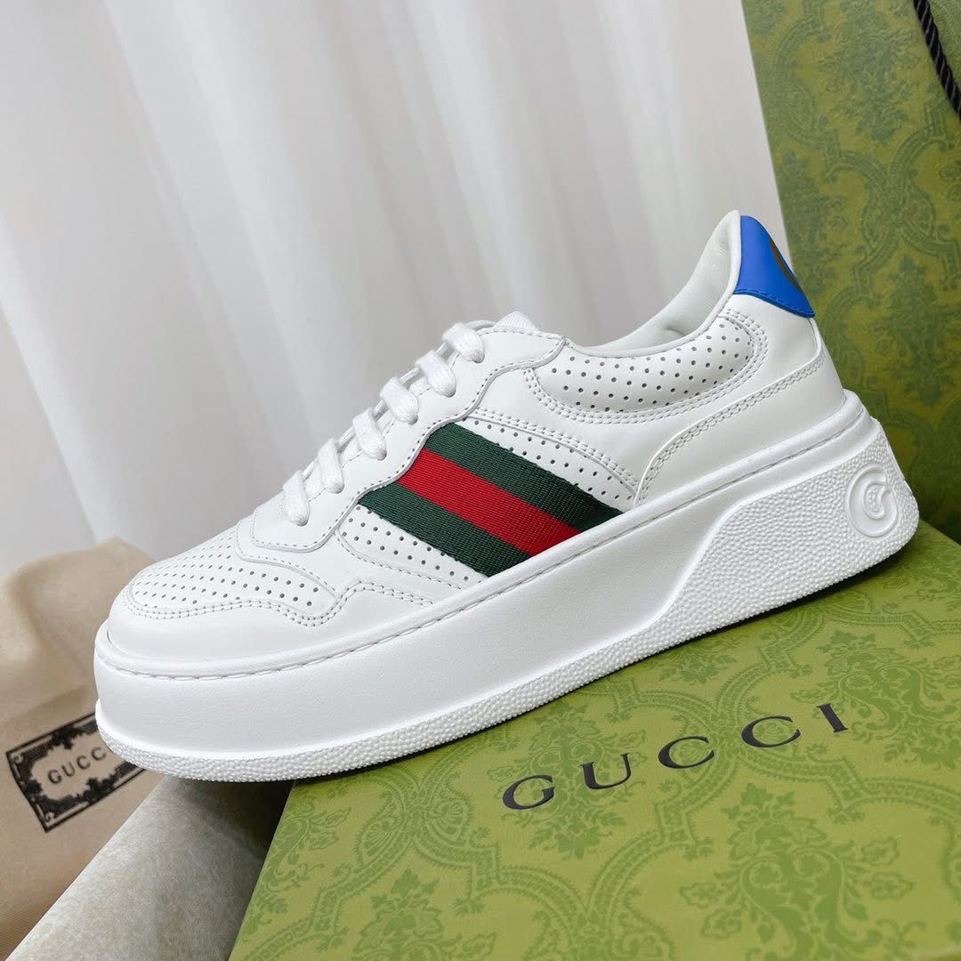 Gucci Chunky B Leather White Sneaker For Men