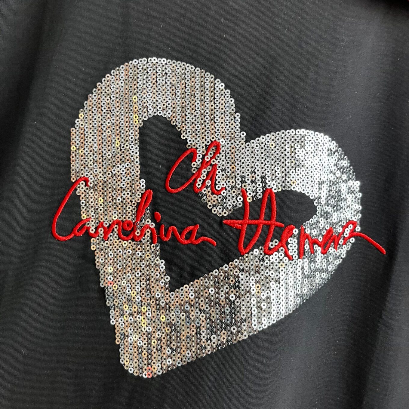 Carolina Herrera Black Love Tshirt For Women