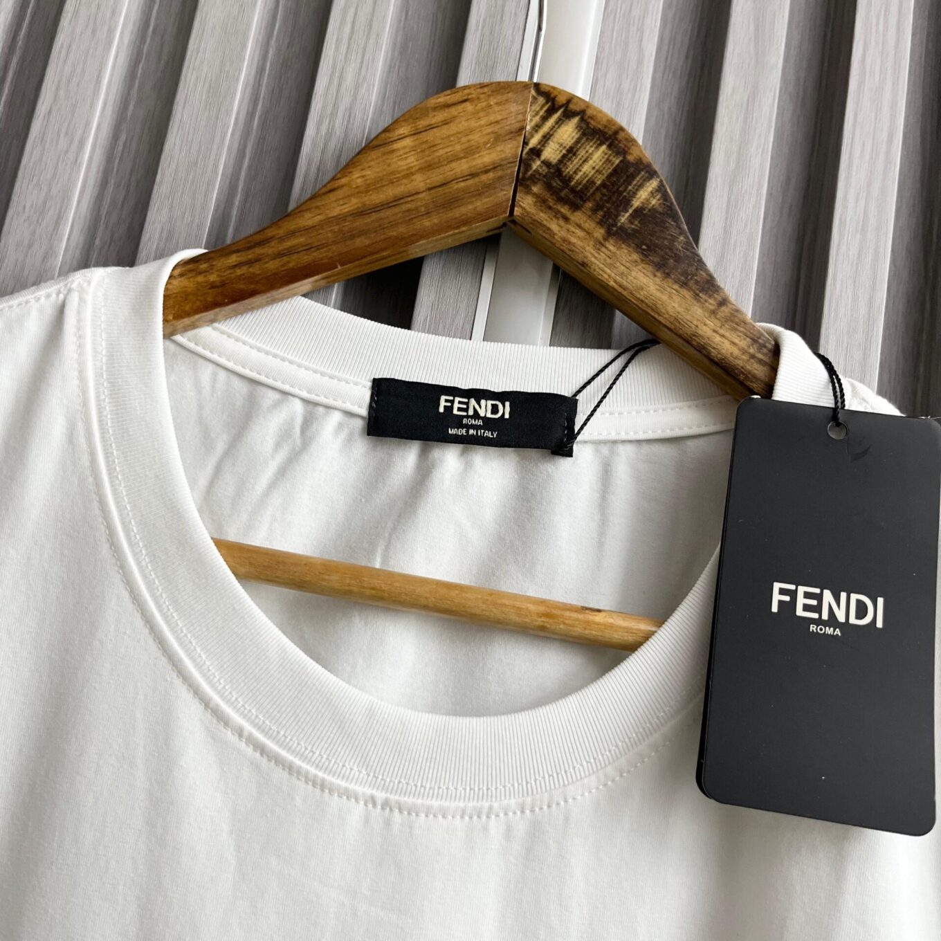 WhatsApp Image 2025-06-16 at 11.21.02 AM (1) Fendi White 3D Logo Tshirt For Women
