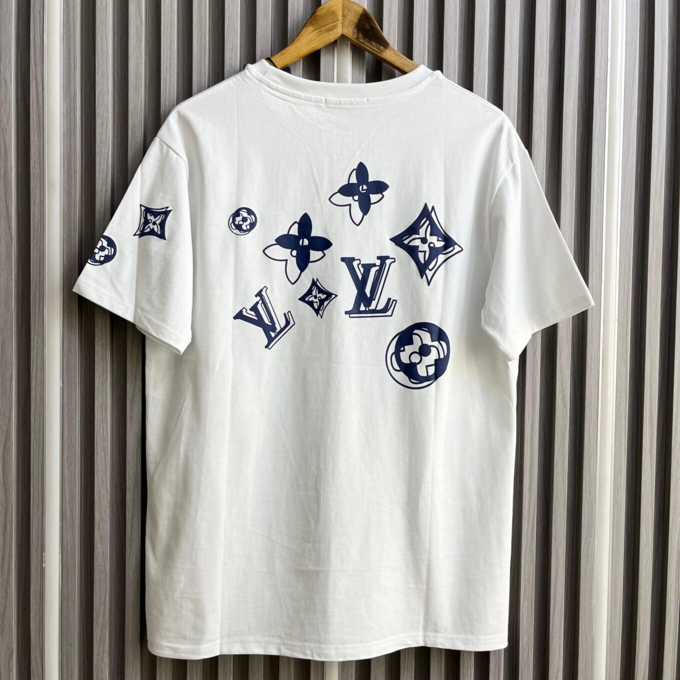 Louis Vuitton White Printed Oversized T-shirt  For Women