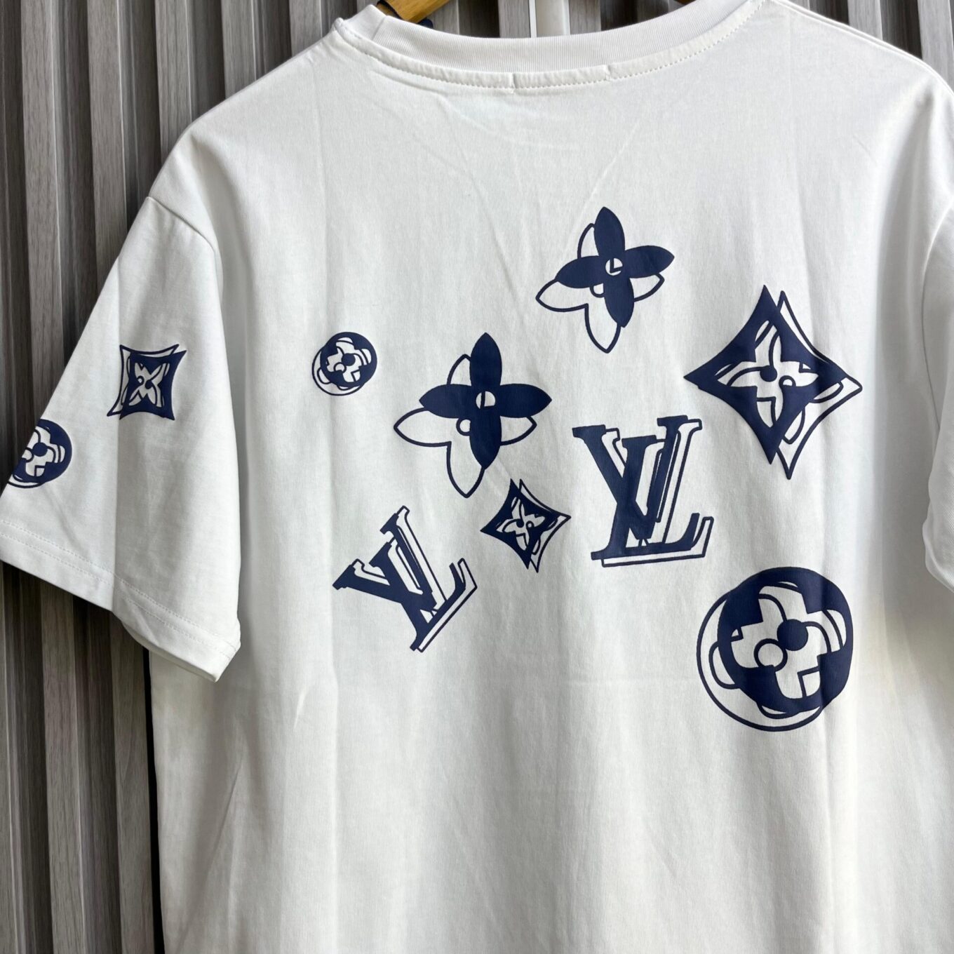 Louis Vuitton White Printed Oversized T-shirt  For Women
