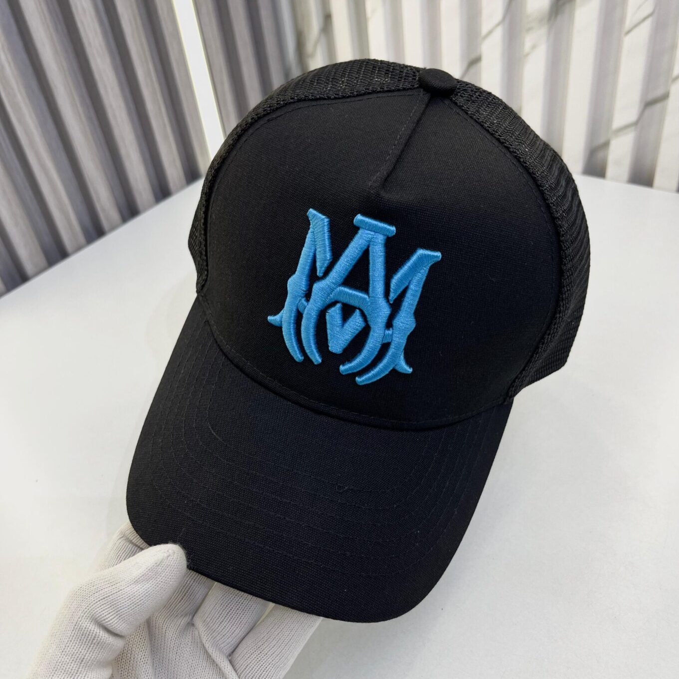 Amiri Blue Logo Baseball Cap