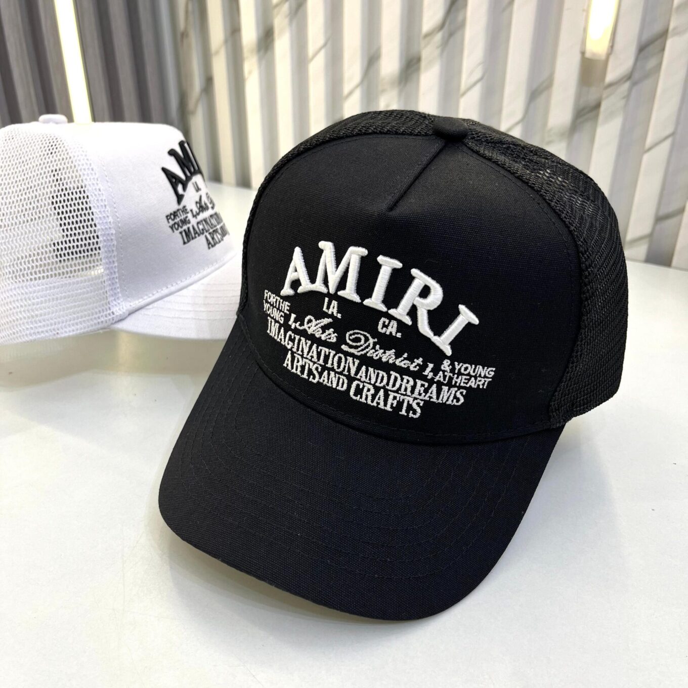 Amiri Black Baseball Cap