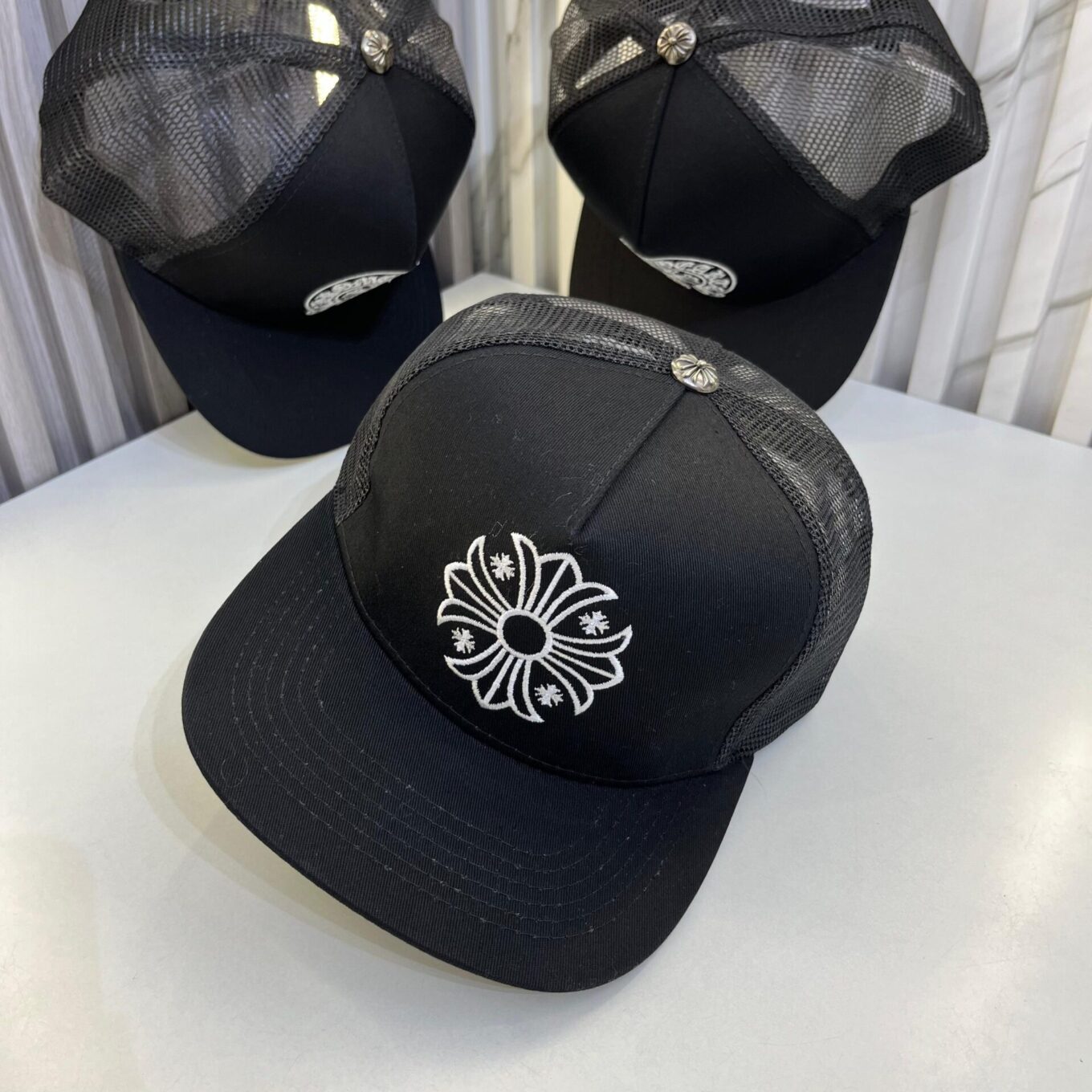 Chromeheart Black Baseball Cap