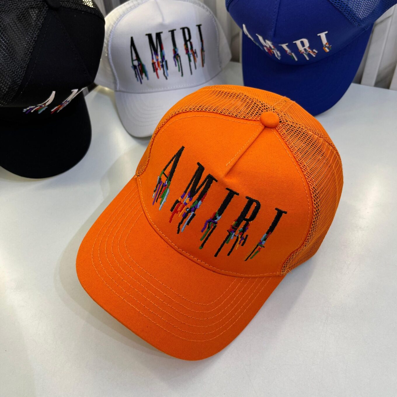 Amiri Orange Baseball Cap