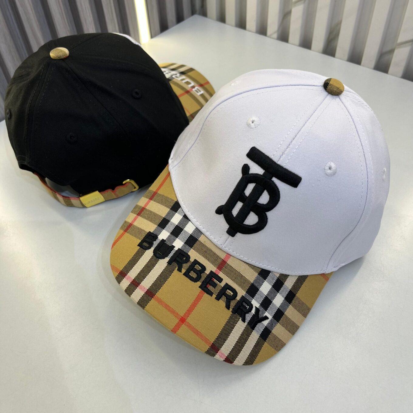 Burberry TB White Baseball Cap