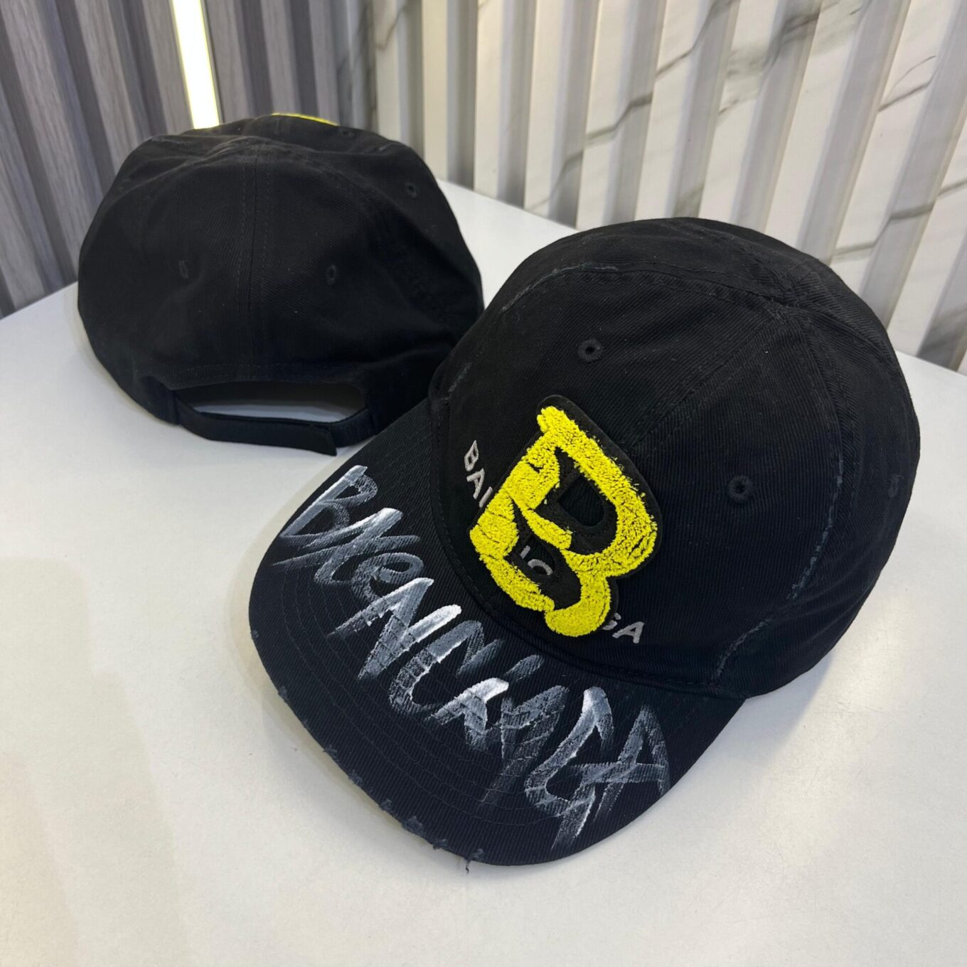 Balenciaga B Army Black Baseball Cap