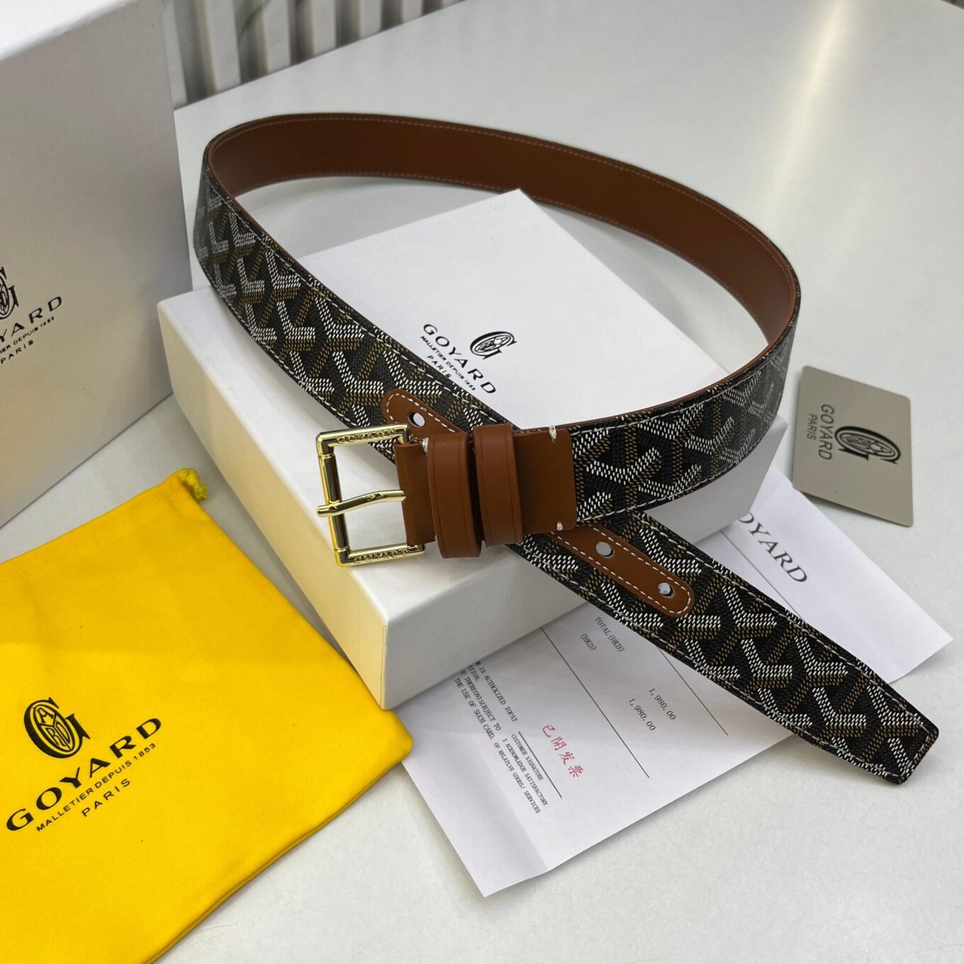 Goyard Signature Unisex Belt