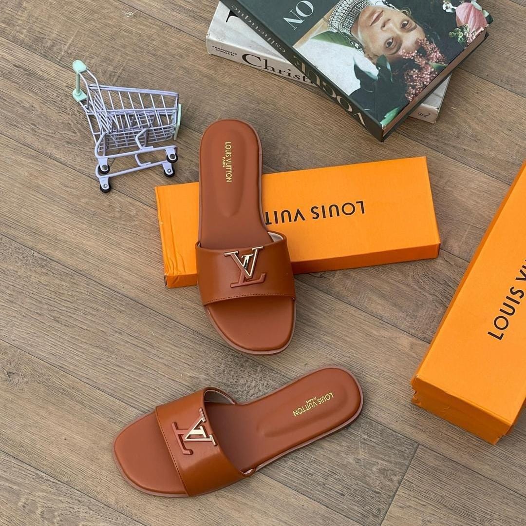 WhatsApp Image 2025-06-30 at 10.23.16 AM Louis Vuitton Brown Slip On Slide For Women