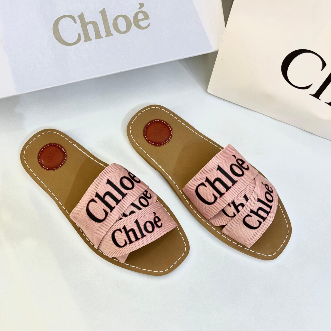 WhatsApp Image 2025-06-30 at 10.58.48 AM Chloe Pink Flat Slip On Sandal