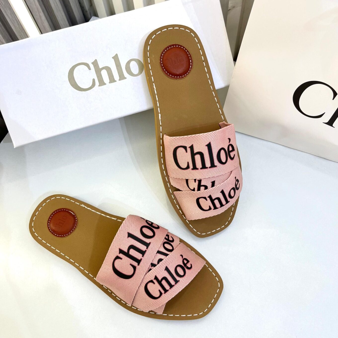 WhatsApp Image 2025-06-30 at 10.58.49 AM Chloe Pink Flat Slip On Sandal
