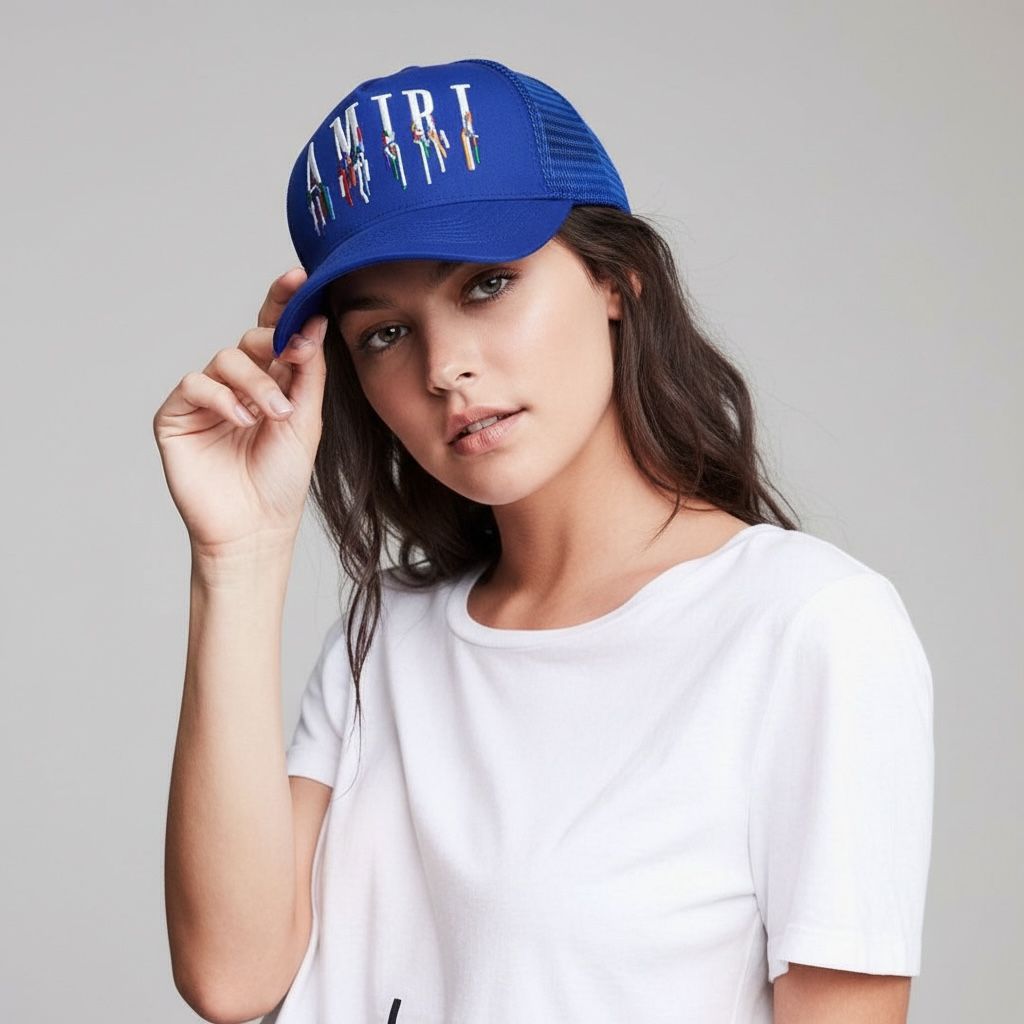 Amiri Blue Baseball Cap