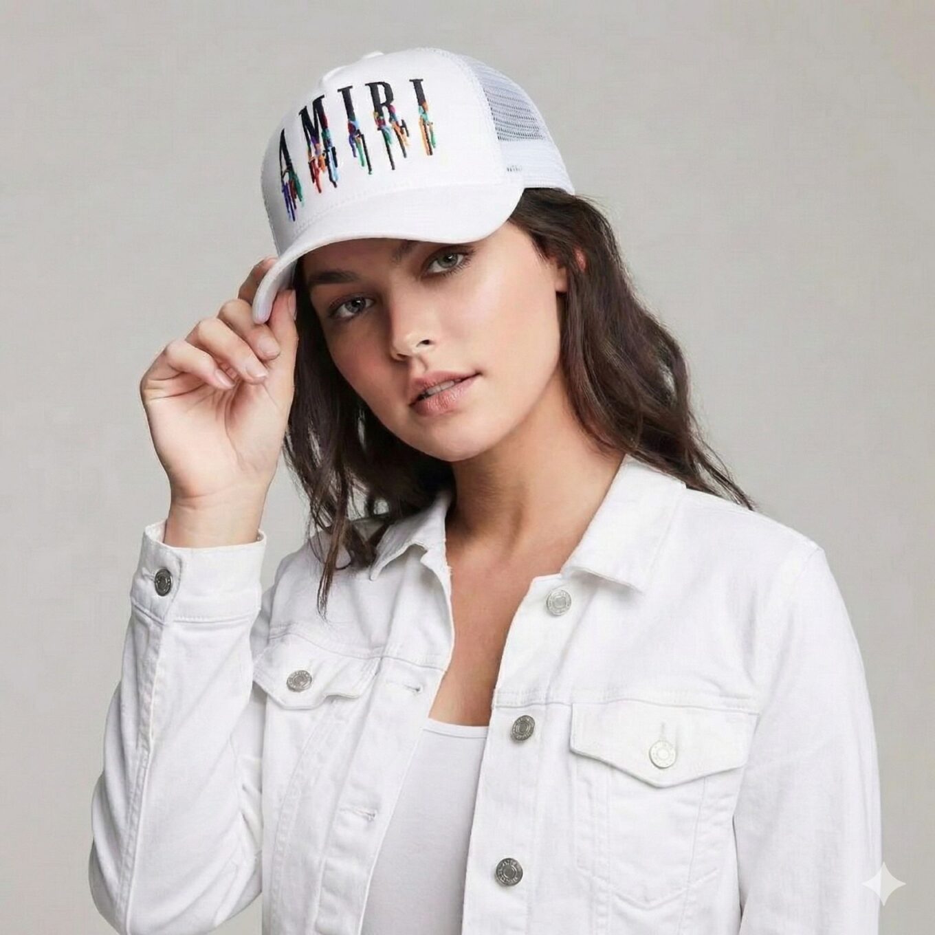 Amiri White Baseball Cap