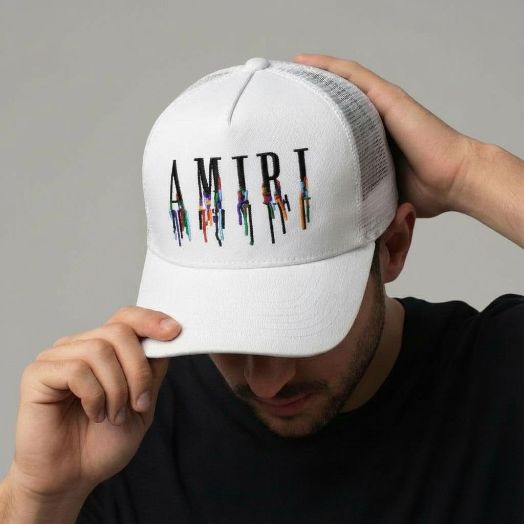 Amiri White Baseball Cap