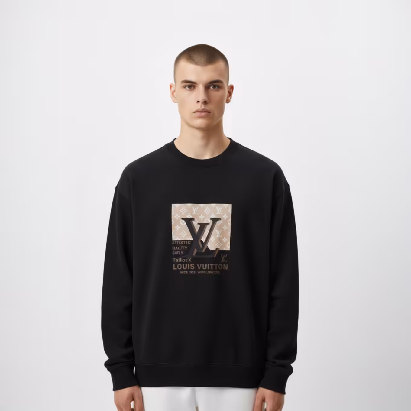 Photoroom_20251119_191226 Louis Vuitton Malletier Black Sweatshirt
