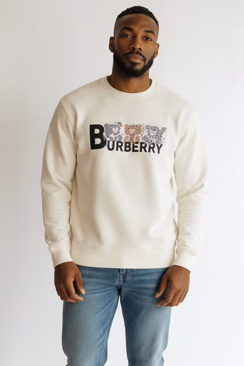 Burberry Teddy White Sweatshirt