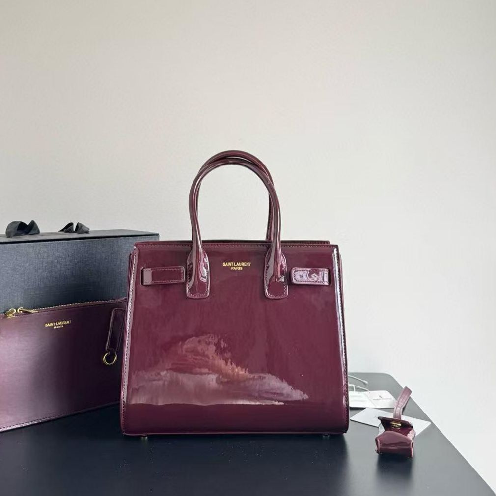 Ysl Sac De Jour Wine HandBag