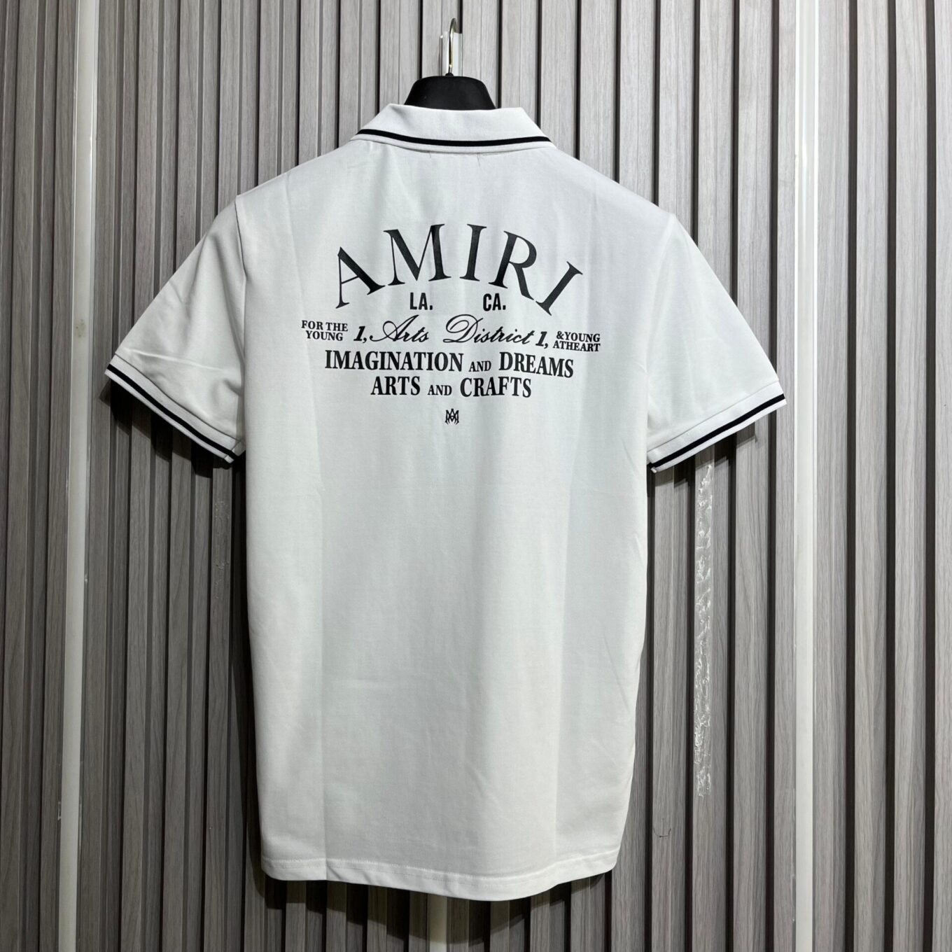 Amiri Logo White Men's Polo Tshirt