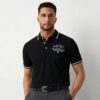 Amiri Logo Black Men's Polo Tshirt