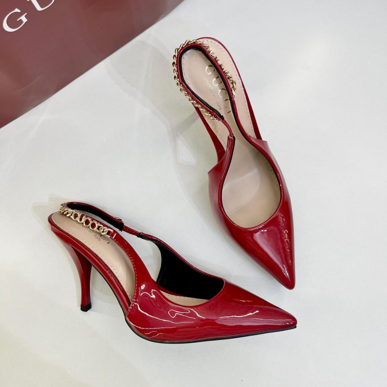 Gucci Signoria Wine High Heel