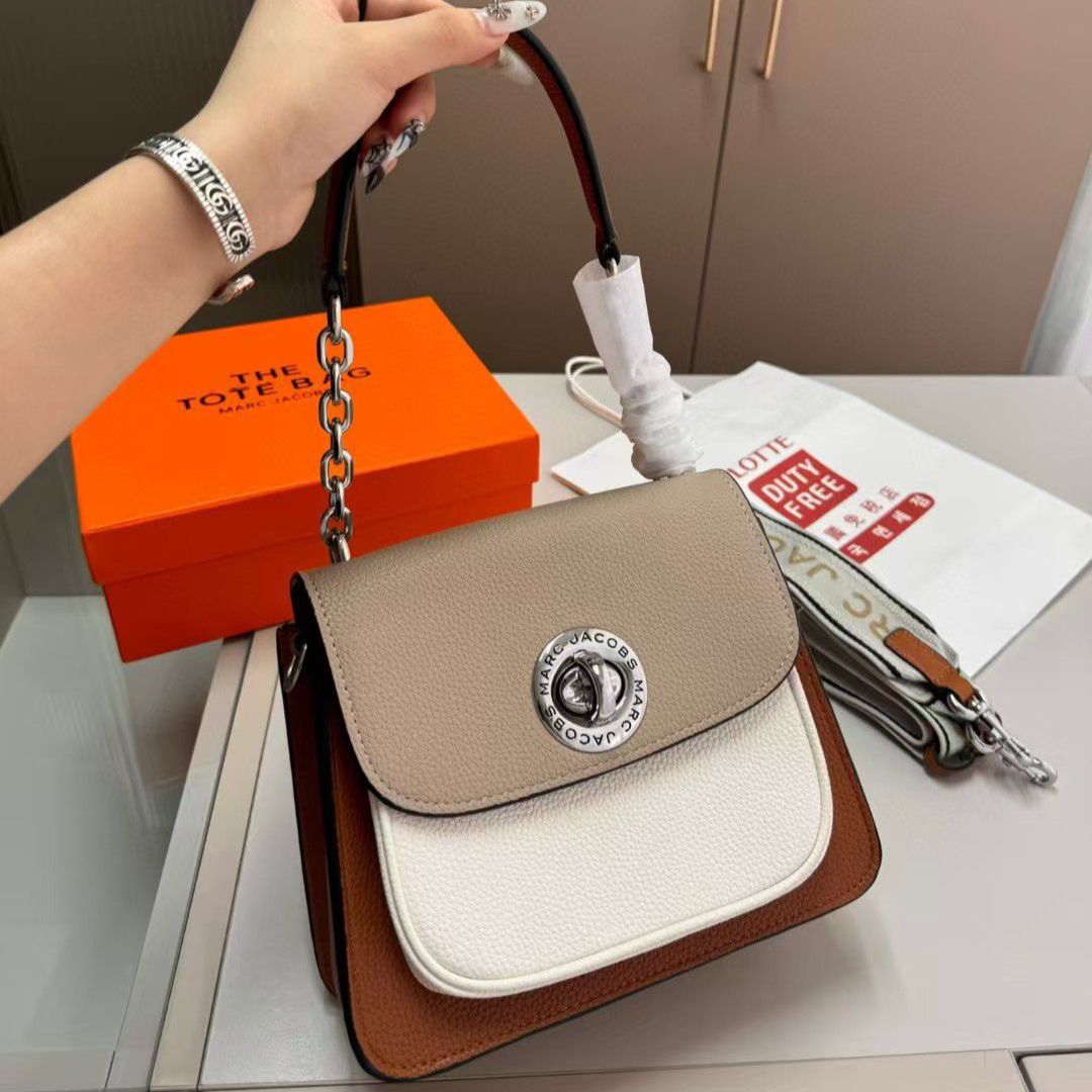 WhatsApp Image 2025-08-07 at 11.24.26 AM Marc Jacobs Turn Lock Satchel Shoulder Bag (With Box)