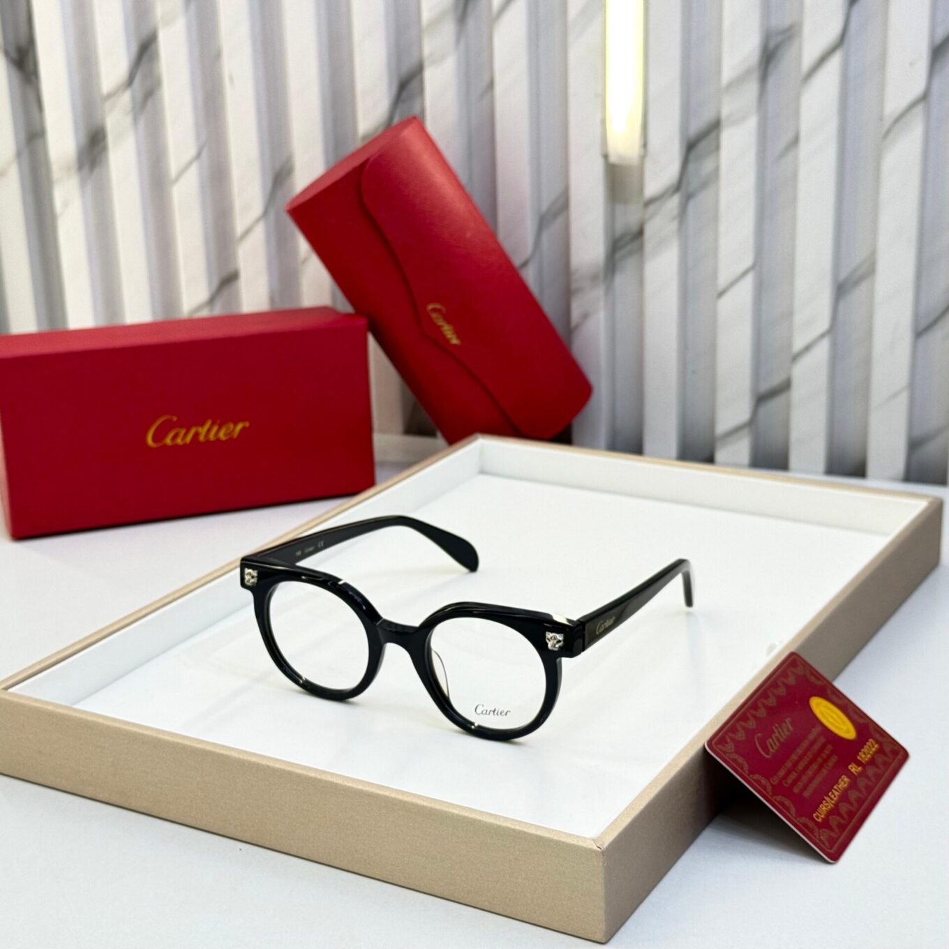 WhatsApp Image 2025-08-17 at 2.33.02 PM Cartier Round Black Unisex Optical Frame