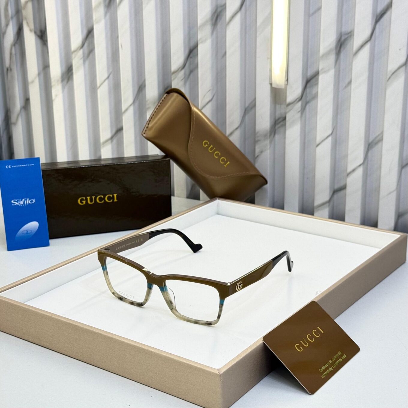 Gucci Rectangle Unisex Eyeglass
