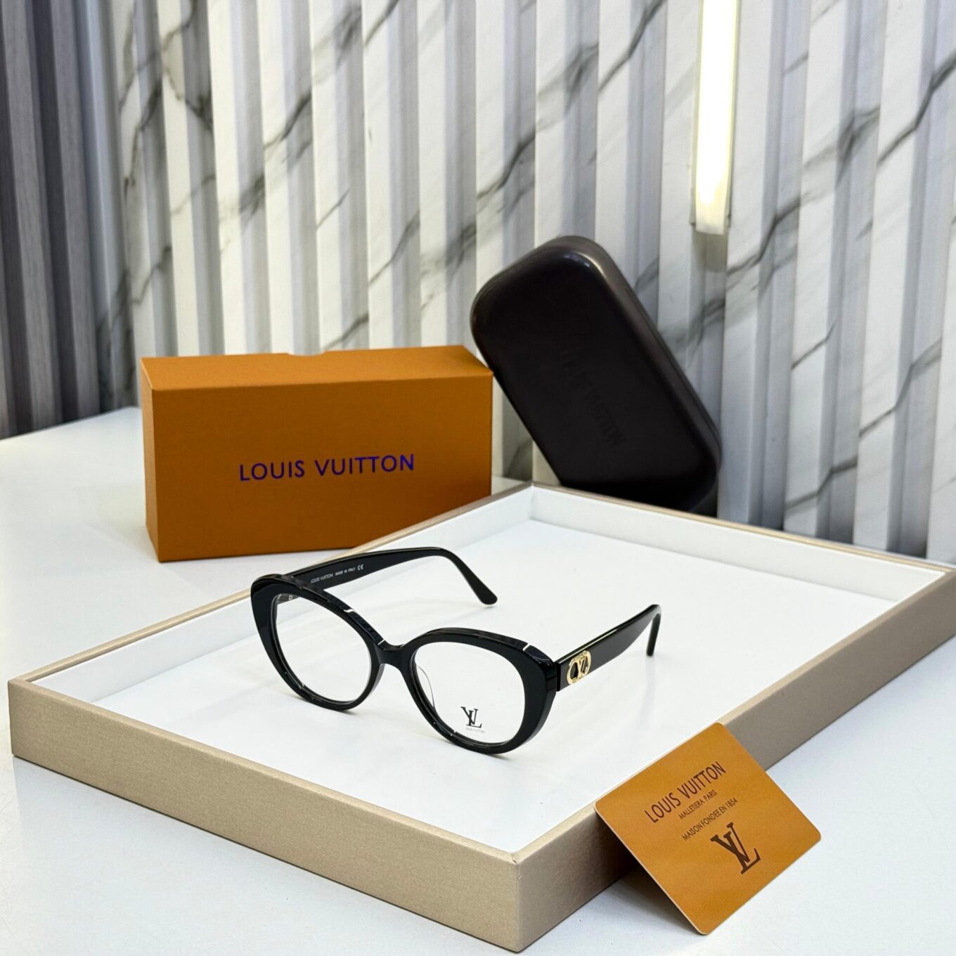 Louis Vuitton Black Cateye Women's Eyeglasses