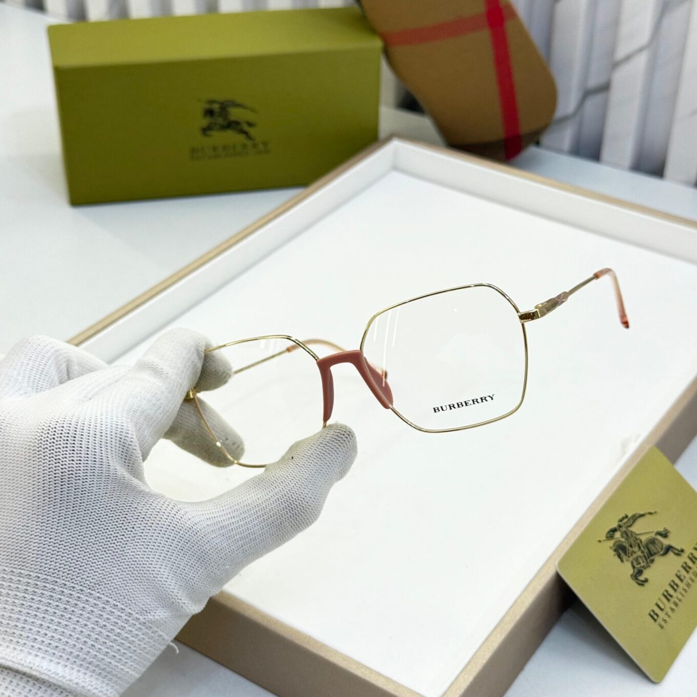 WhatsApp Image 2025-08-17 at 6.27.29 PM Burberry Hexagon Unisex Eyeglasses