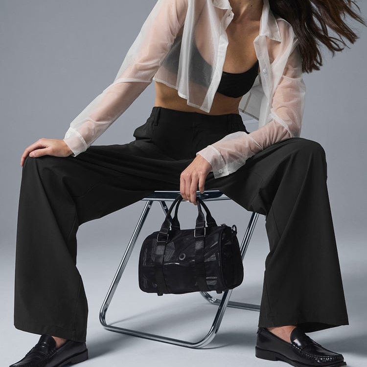 Alo Mini Black Sheer Duffle