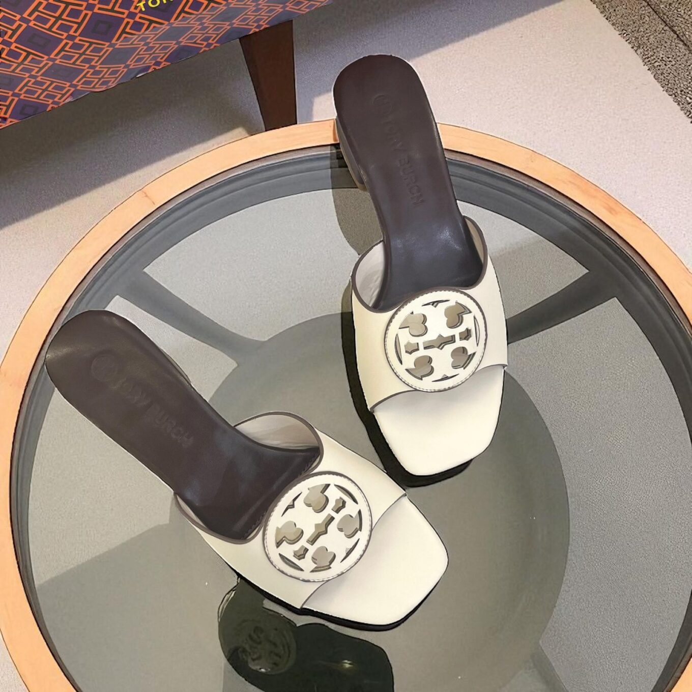 Tory Burch Bombe Miller Cream Sandal