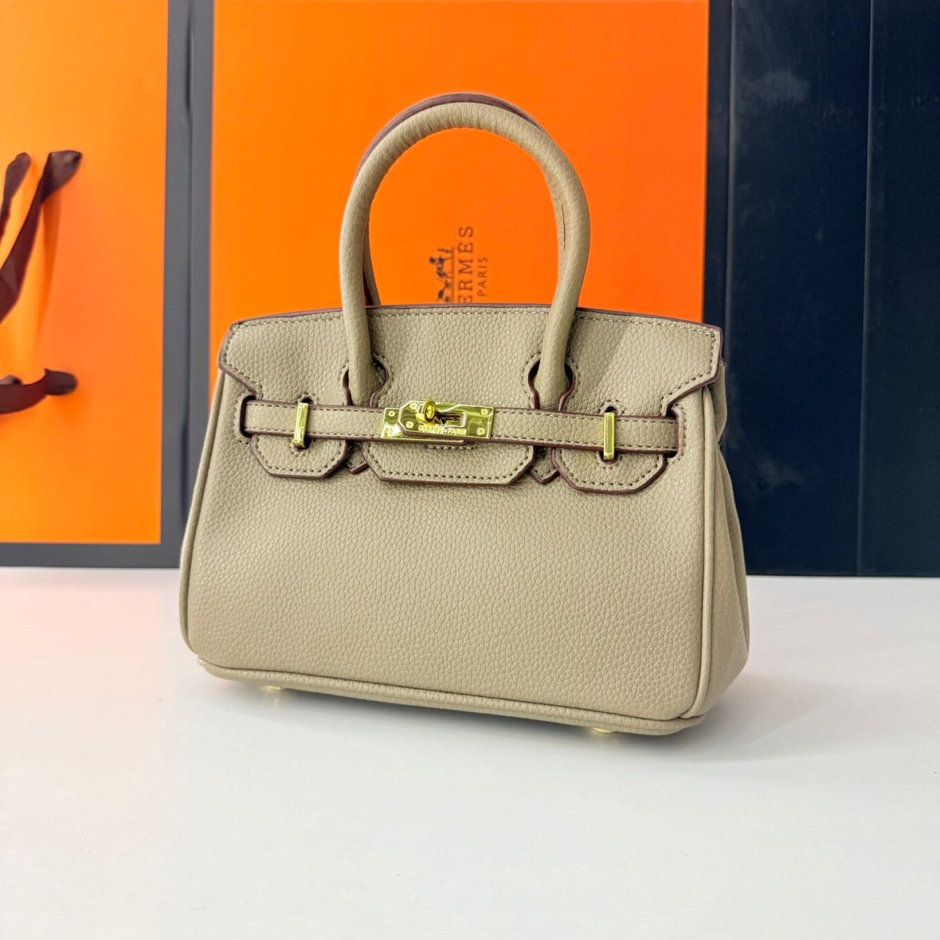 Hermes Birkin Grey Mini Handbag