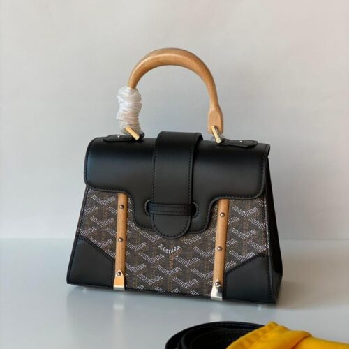 Goyard Saigon Black Hand Bag (With Box)