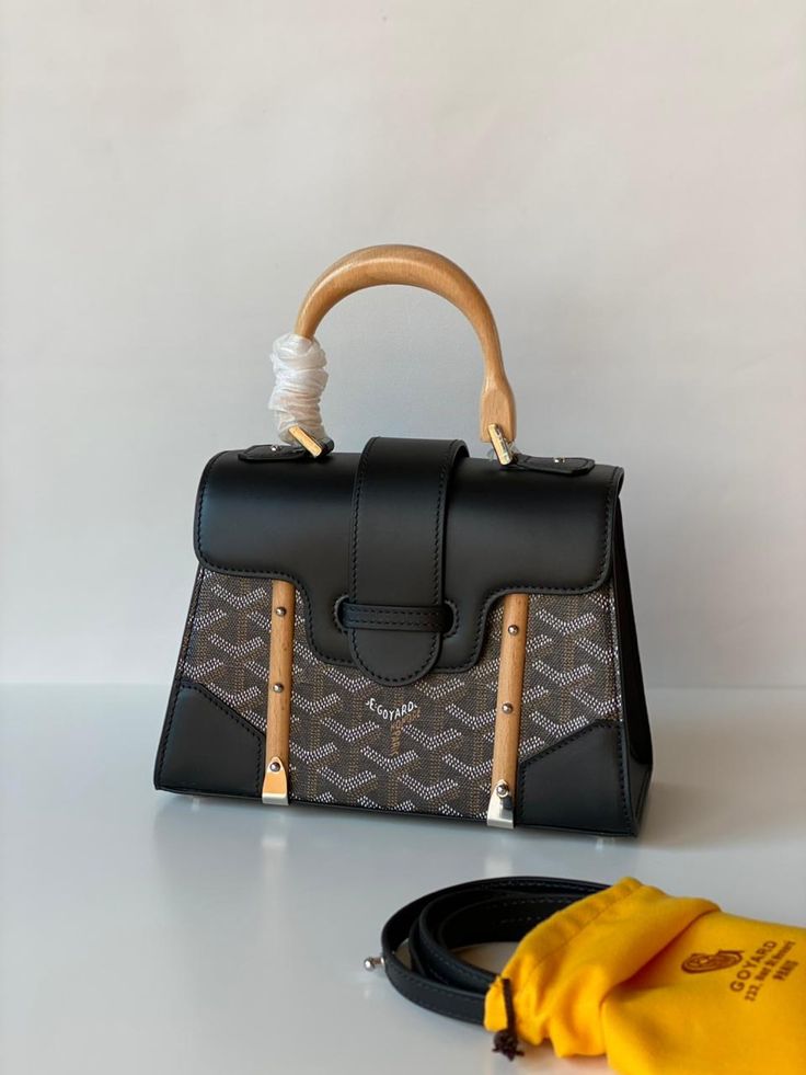 Goyard Saigon Black Hand Bag (With Box)