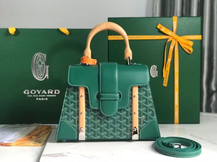 WhatsApp Image 2025-09-02 at 6.09.29 PM Goyard Saigon Green Hand Bag (With Box)