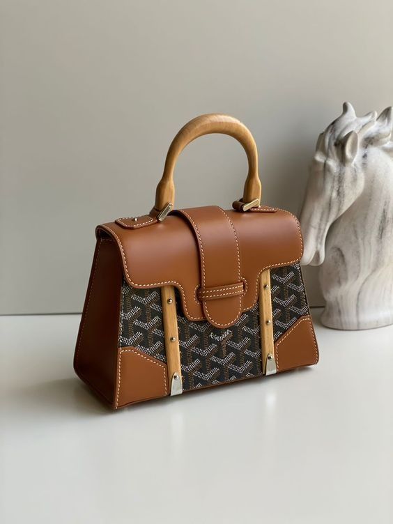 Goyard Saigon Brown Hand Bag (With Box)