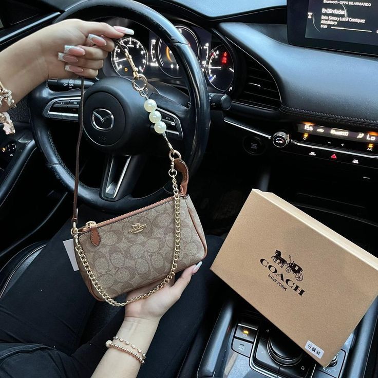 Coach Nolita 19  Apricot Brown Shoulder Bag (With Box)