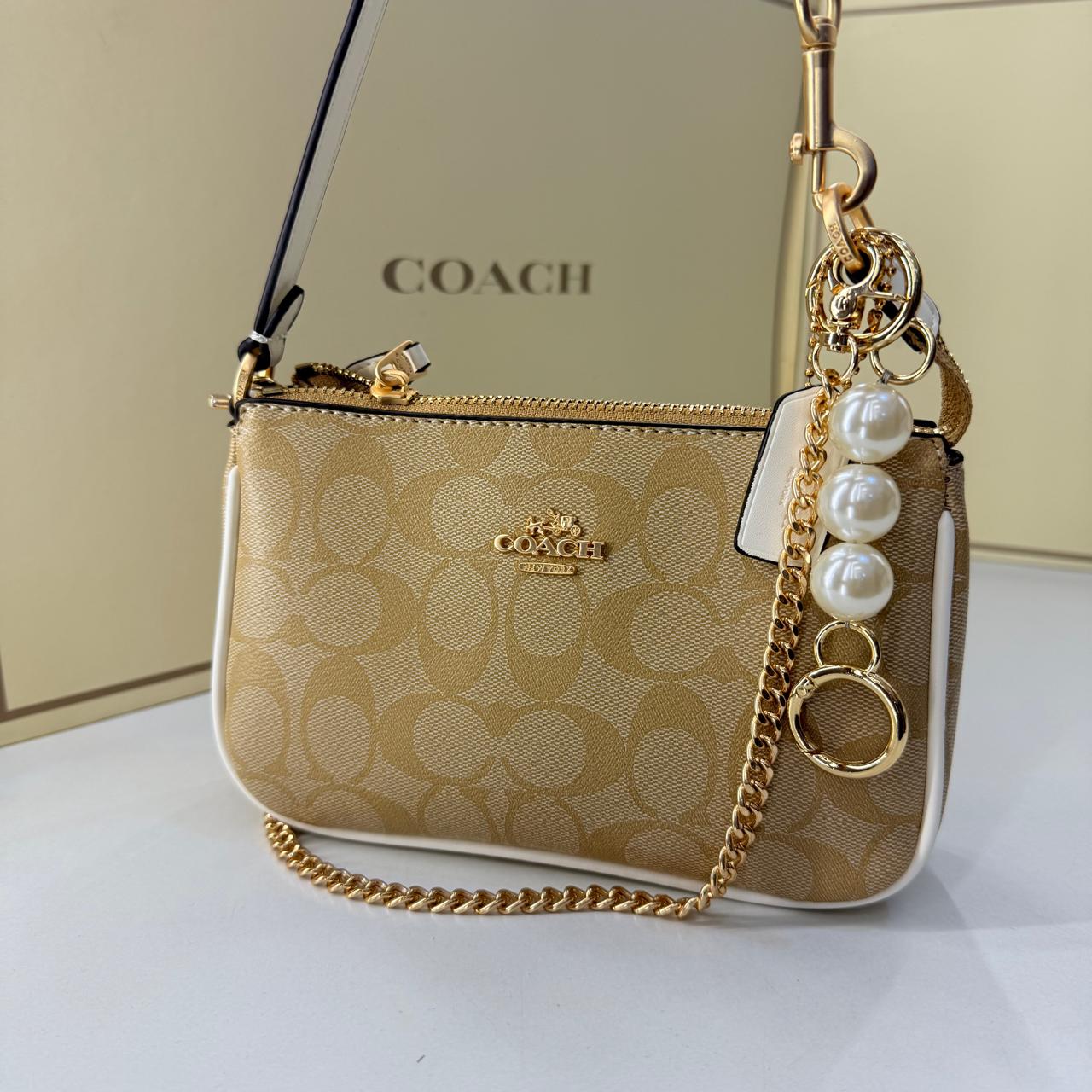 Coach Nolita 19 Apricot Shoulder Bag (With Box)