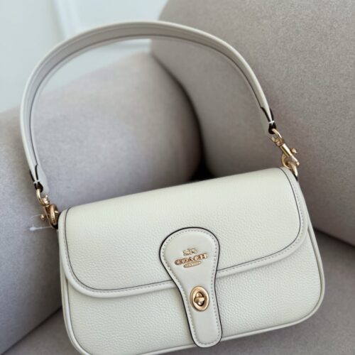 Coach Hadley Beige Shoulder Bag (With Box)