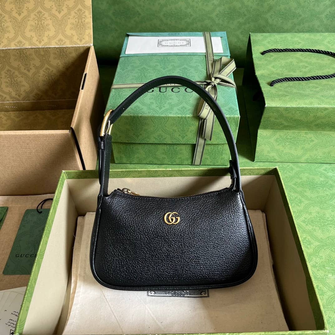 Gucci Aphrodite Black Premium Shoulder Bag (With Box)